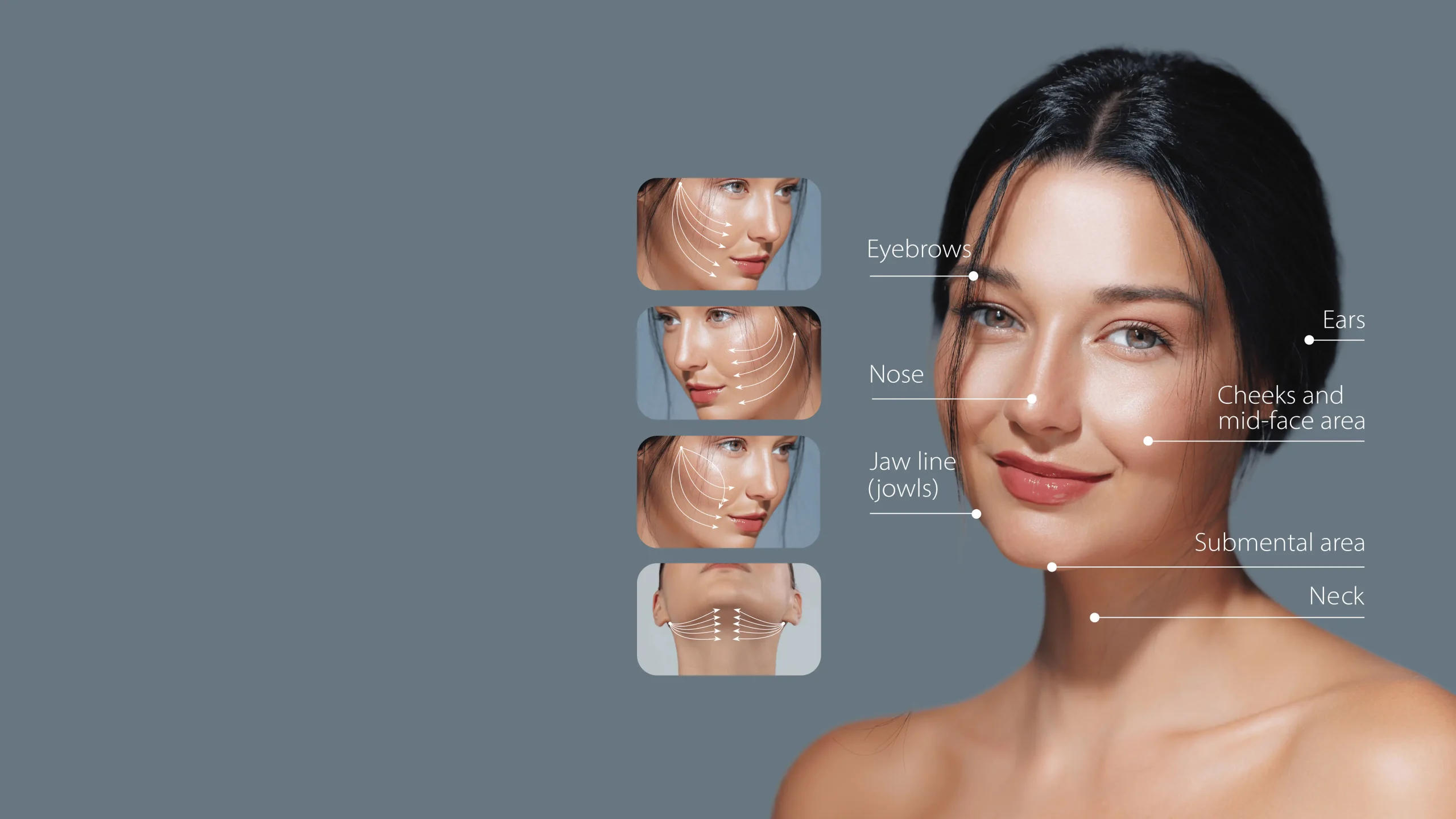 <p>Aptos Threads – Lift •<br />
Tighten • Define Face,<br />
Neck & Nose</p>
